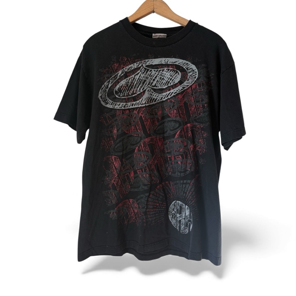 Vintage SRH Skate T-Shirt 2000s – Large – Double Sided Graphic – Black